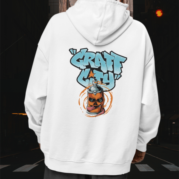 Craft City Skull Spray Streetwear - Slammer Bio Oversized Unisex Hoodie Erwachsenen SH